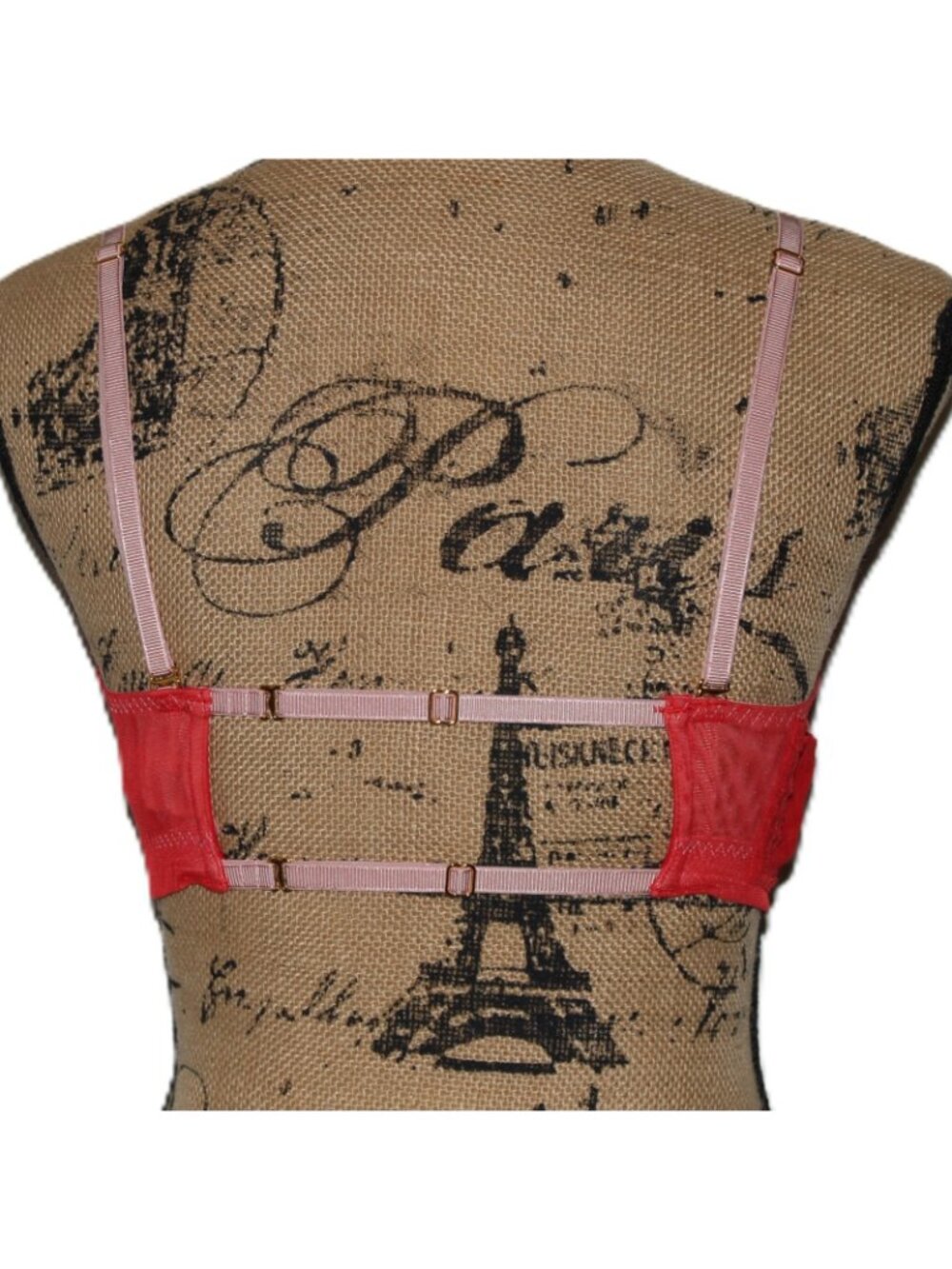 We Are HAH On Point Bra Size 32-40E Blood Orange Red #60203 - Picture 2 of 5
